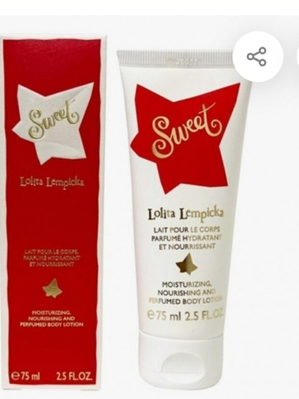 Lolita Lempicka Sweet Moisturizing Body Lotion - White & Red